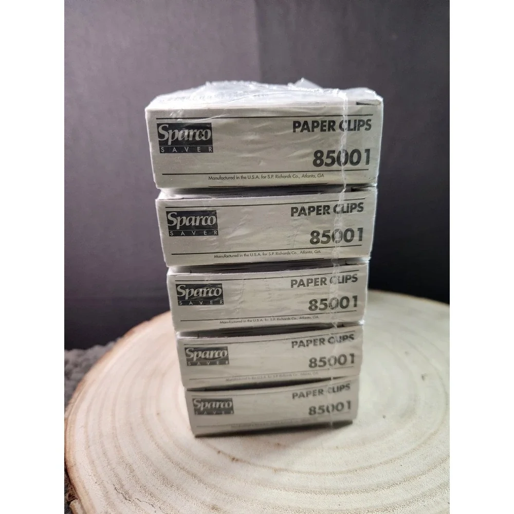Sparco Saver Brand SPR85001‎ Paper Clip (1000 Count) 10 Boxes-100 Ea (PN# 29594)
